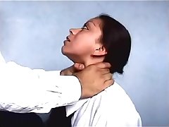 Chance to strangle a sexy juniour doctor